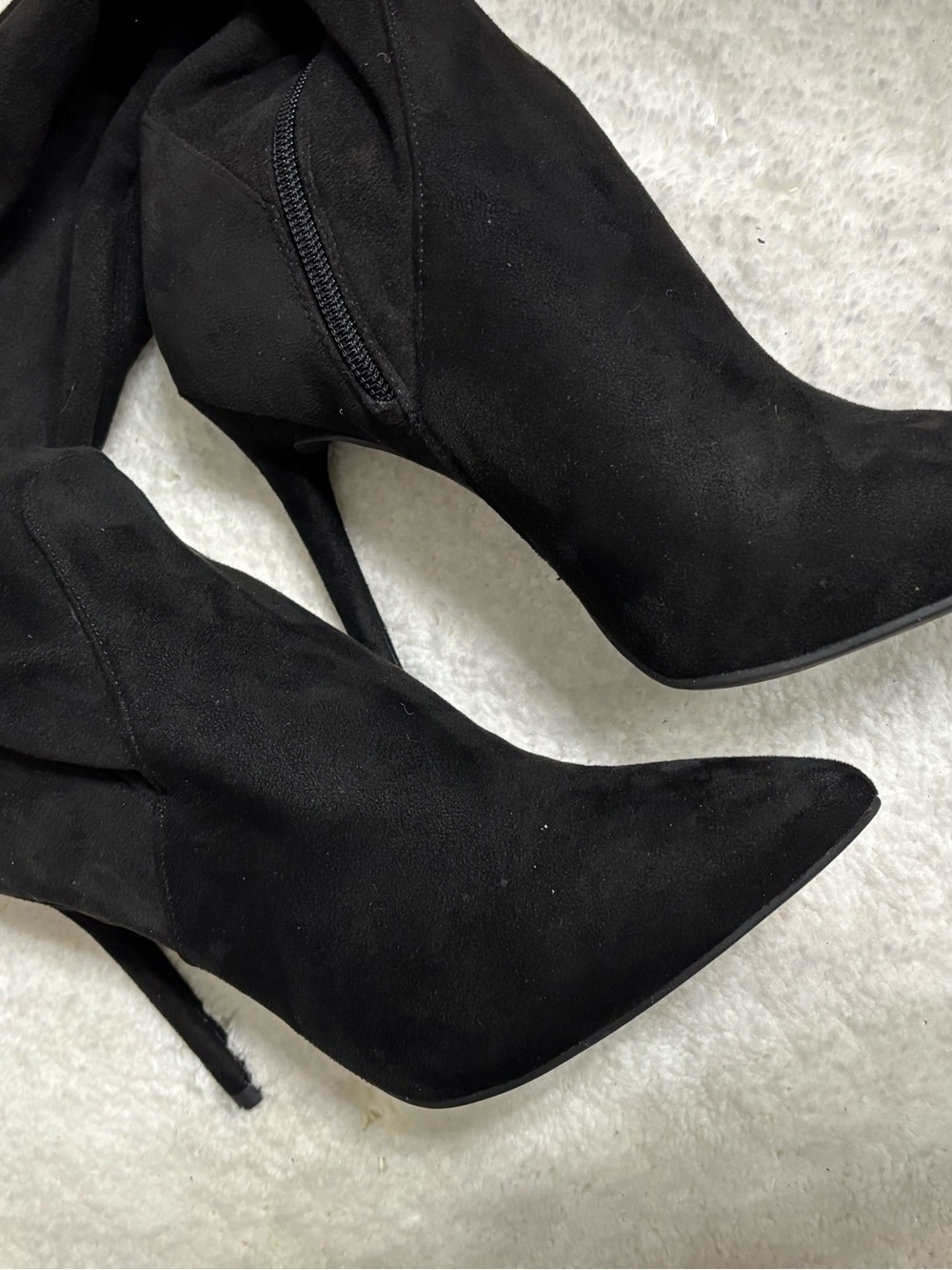 Jessica Simpson Black Pointed Toe Stiletto Knee Boots size 7